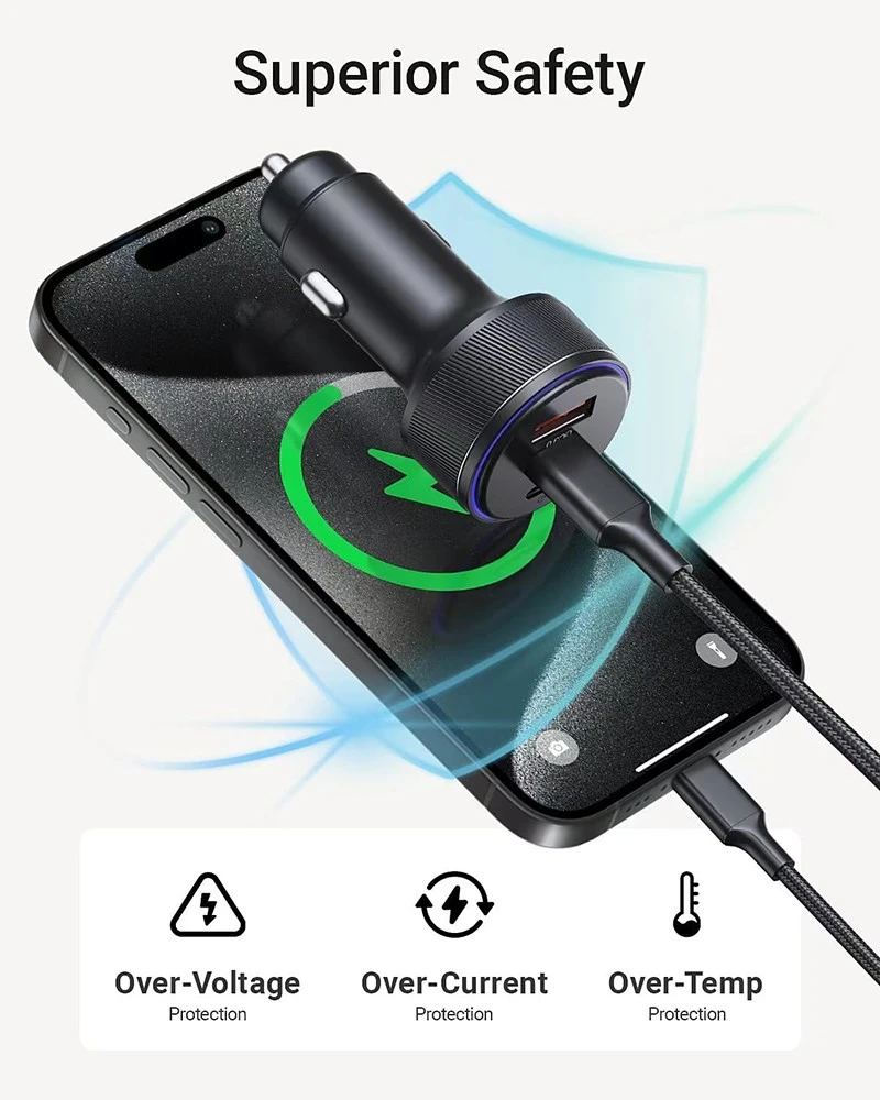 Super mini 90W DC car charger